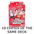 10-Deck Bundle – Ace Sabo Luffy Start Deck Shonen Jump ONE PIECE Card Promo 4.5 Marine Japanese