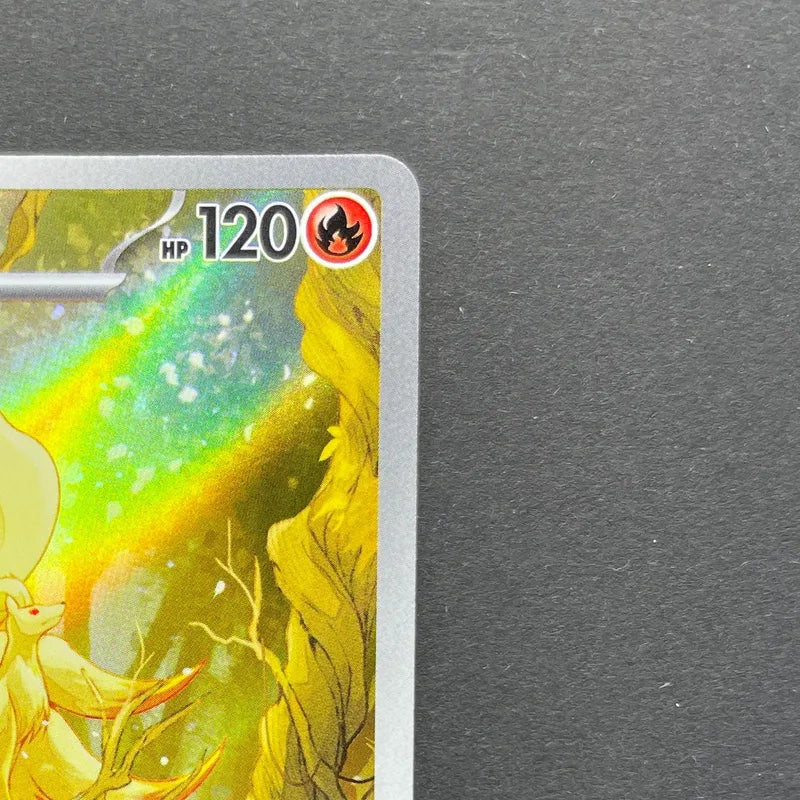 Ninetales AR 110/108 Pokemon card Ruler of the Black Flame sv3 (1.NM)