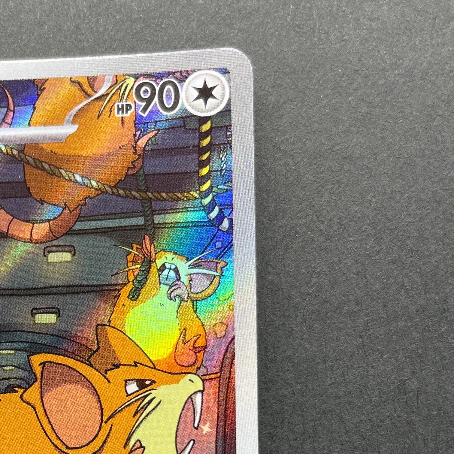 Team Rocket's Raticate AR 108/098 Pokemon card The Glory of Team Rocket sv10 (2.LP)