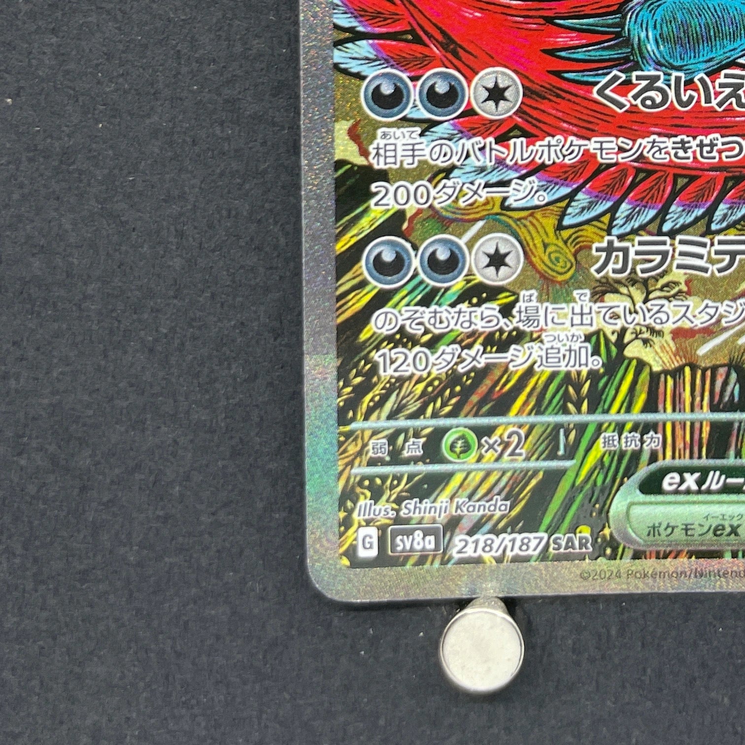 Roaring Moon ex SAR 218/187 Pokemon card Terastal Fest ex sv8a (1.NM)