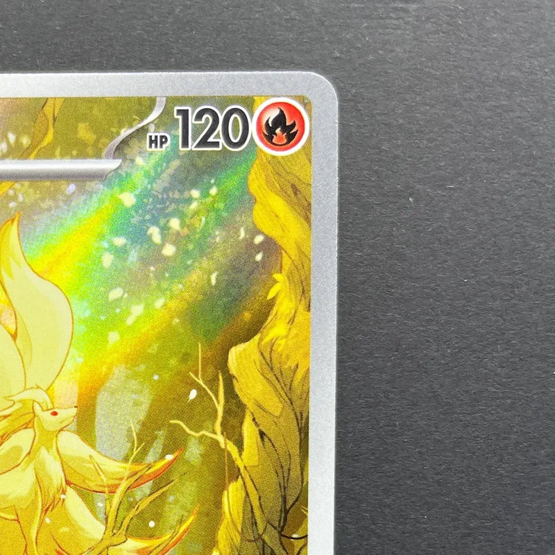 Ninetales AR 110/108 Pokemon card Ruler of the Black Flame sv3 (1.NM)