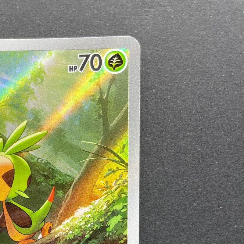 Chespin AR 084/083 Pokemon card Ninja Spinner M4 (1.NM)