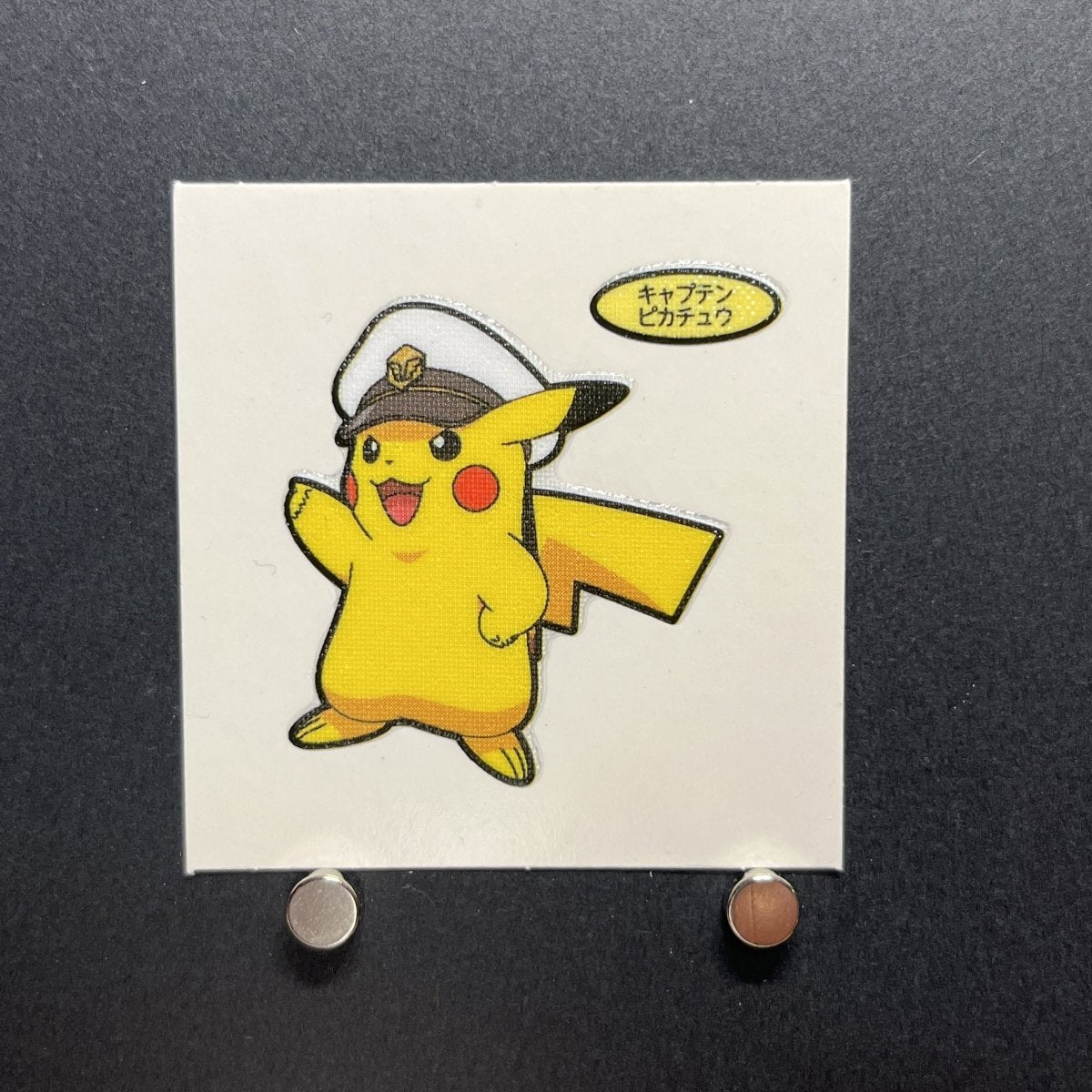 Captain Pikachu Decochara Seal Sticker bread sticker 202th edition Japanese (1.NM) - JariseStore
