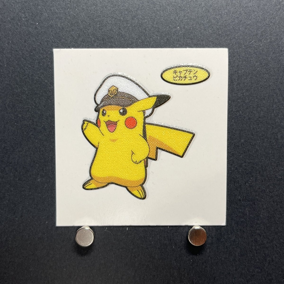 Captain Pikachu Decochara Seal Sticker bread sticker 202th edition Japanese (1.NM) - JariseStore
