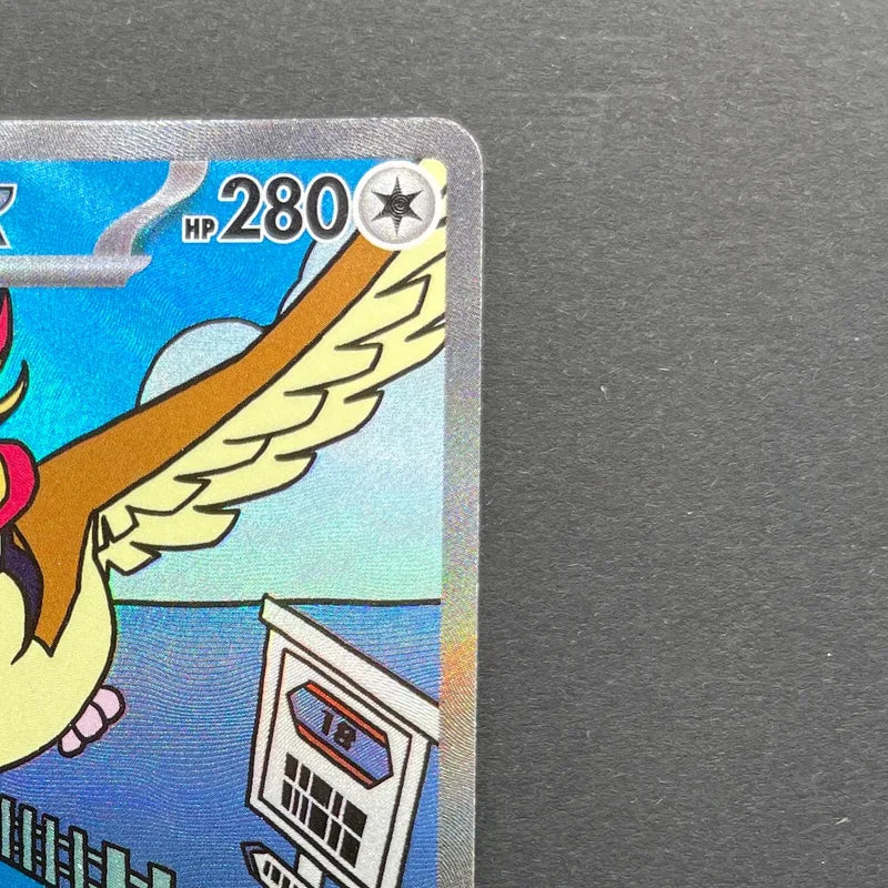 Pidgeot ex SAR 136/108 Pokemon card Ruler of the Black Flame sv3 (2.LP)