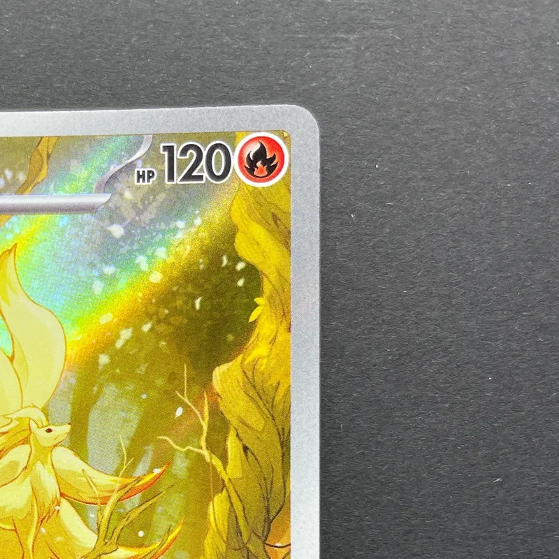 Ninetales AR 110/108 Pokemon card Ruler of the Black Flame sv3 (1.NM)