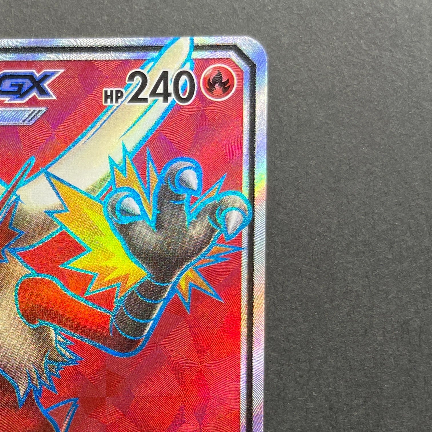 Blaziken GX SR 098/096 Pokemon card Sky-Splitting Charisma sm7 (1.NM)