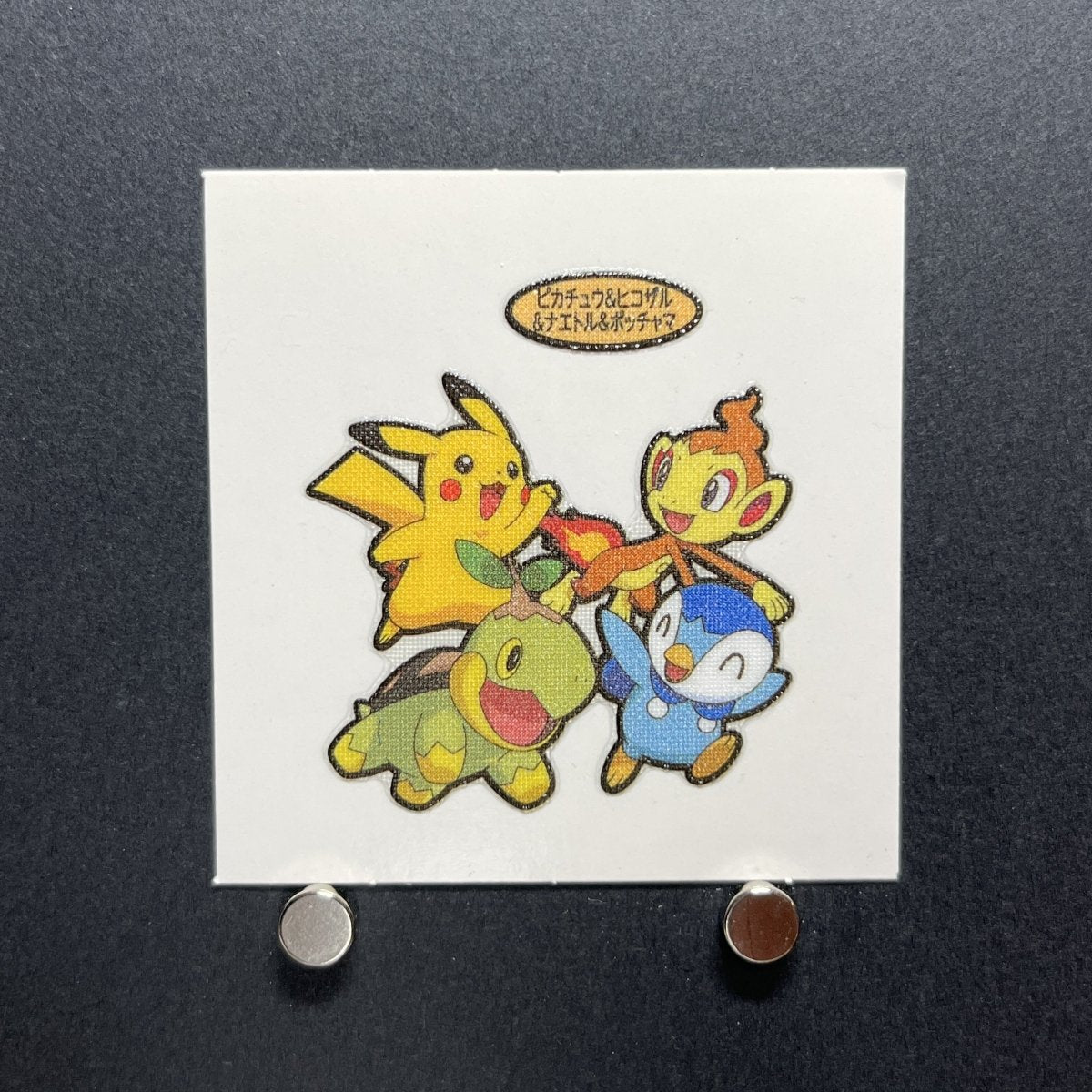 Pikachu&Chimchar&Turtwig&Piplup Decochara Seal Sticker bread sticker 185th edition Japanese (1.NM) - JariseStore