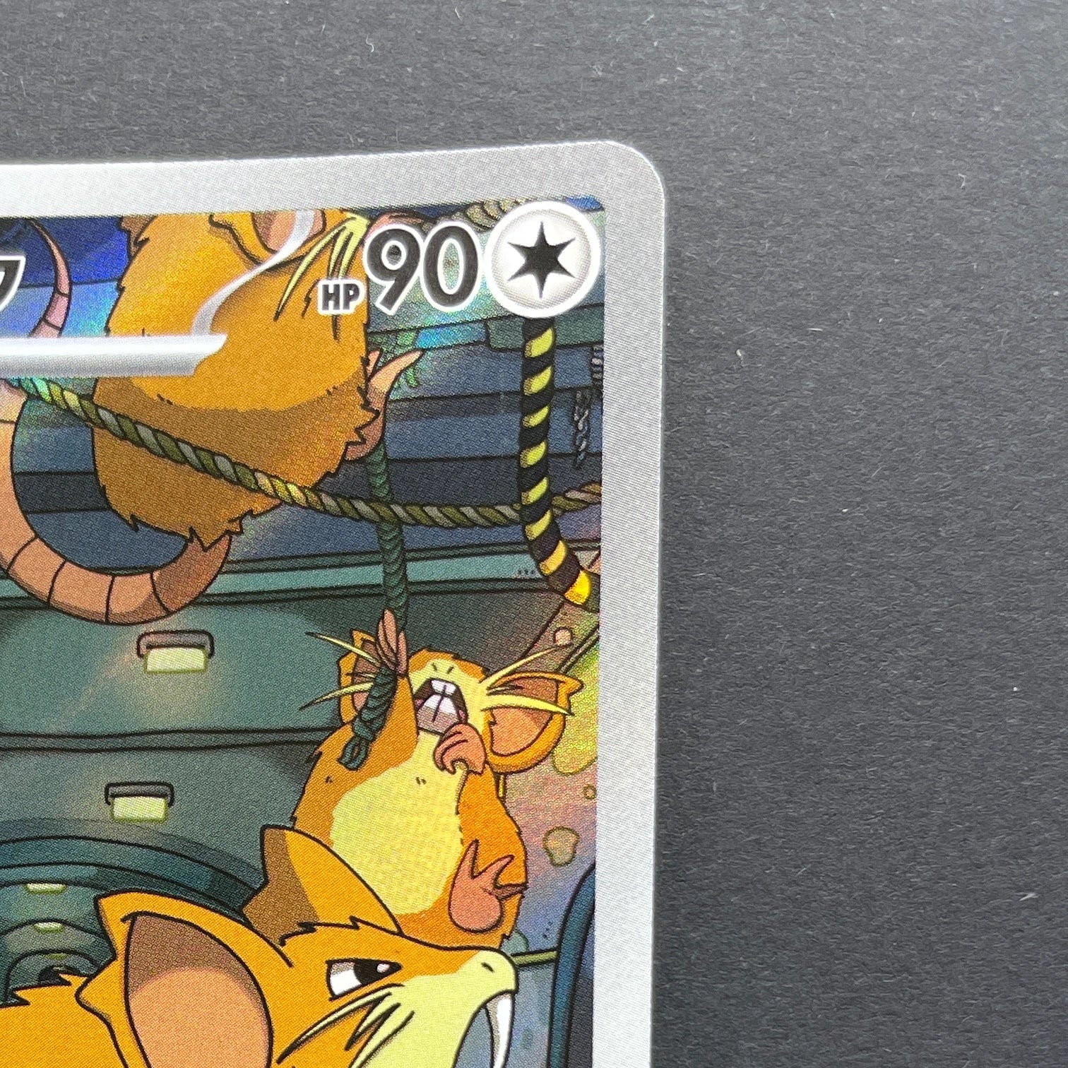 Team Rocket's Raticate AR 108/098 Pokemon card The Glory of Team Rocket sv10 (1.NM)