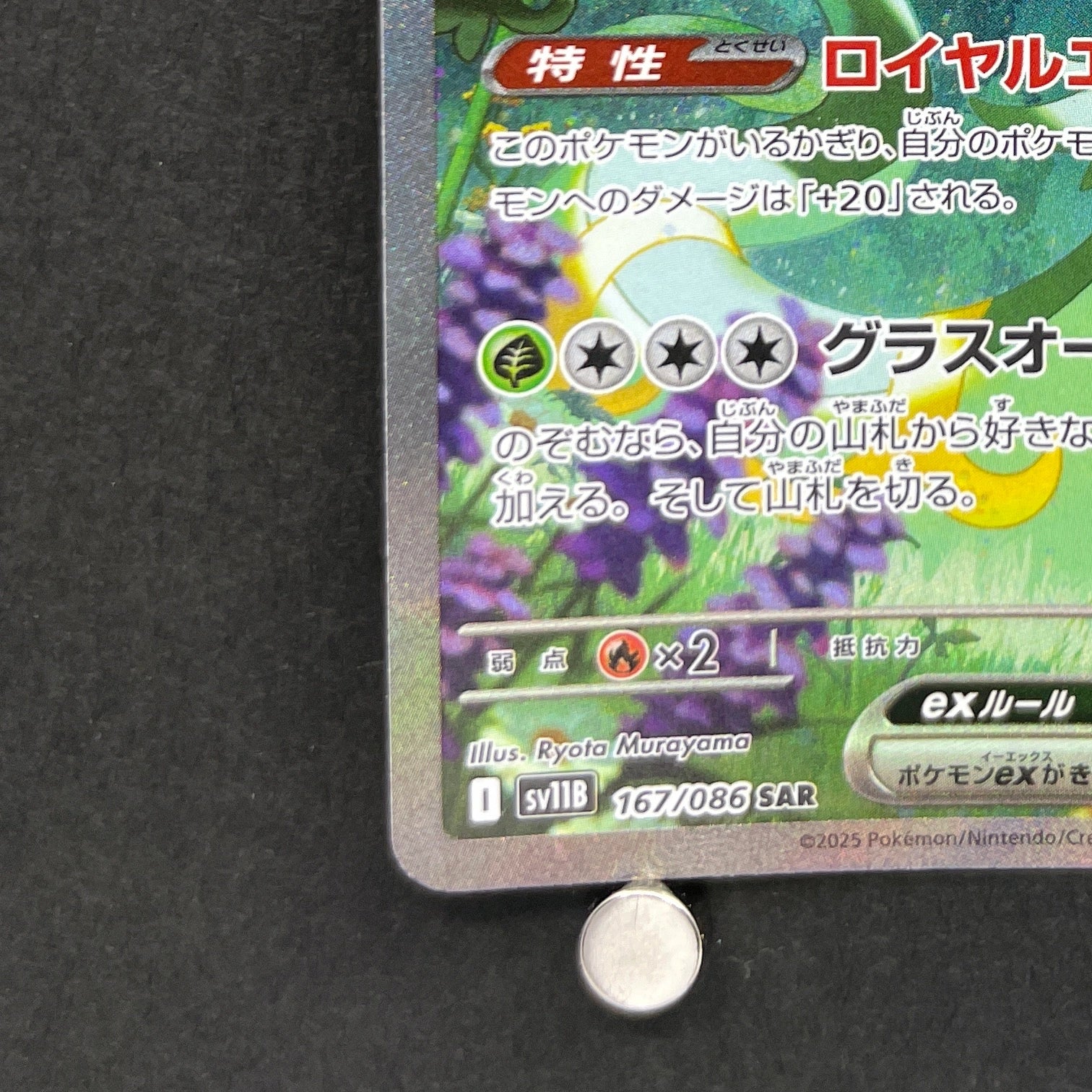 Serperior ex SAR 167/086 Pokemon card Black Bolt sv11B (1.NM)