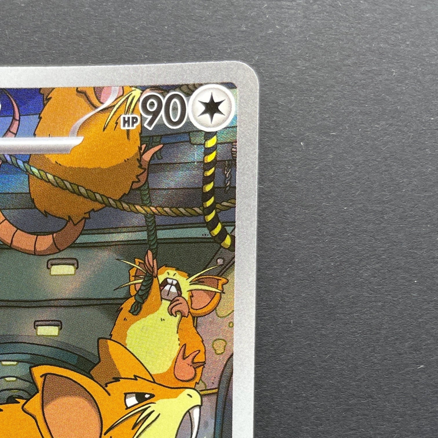 Team Rocket's Raticate AR 108/098 Pokemon card The Glory of Team Rocket sv10 (1.NM)