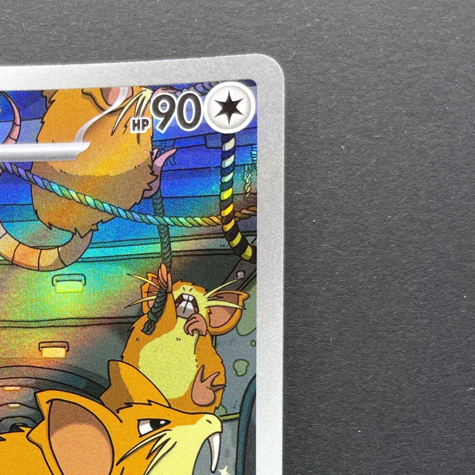 Team Rocket's Raticate AR 108/098 Pokemon card The Glory of Team Rocket sv10 (1.NM)